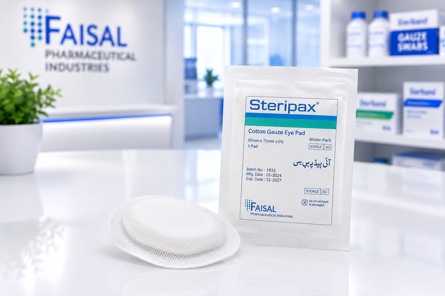 Steri-Pax® Cotton Gauze Eye Pads | Sterile Eye Dressing | Ophthalmic Gauze Eye Pad