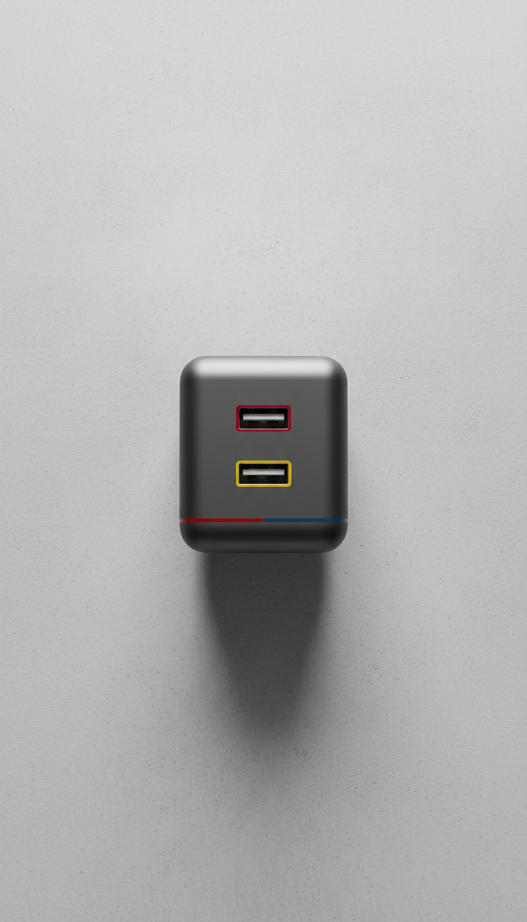 Graphite Dual-Port Charger