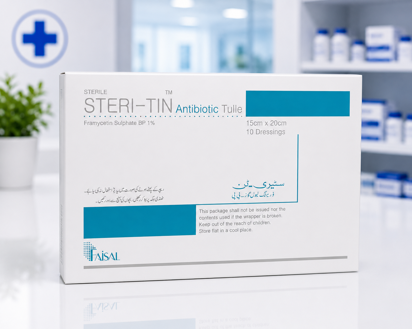 Steri-Tin® Medicated Tulle Dressing | Framycetin Sulphate BP 1% | Sterile Antibiotic Paraffin Gauze Dressing