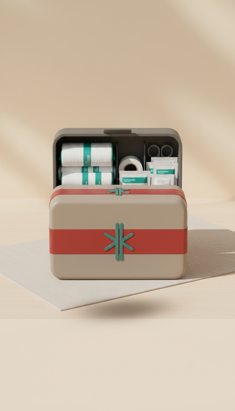 First Aid Kit With Molded Case