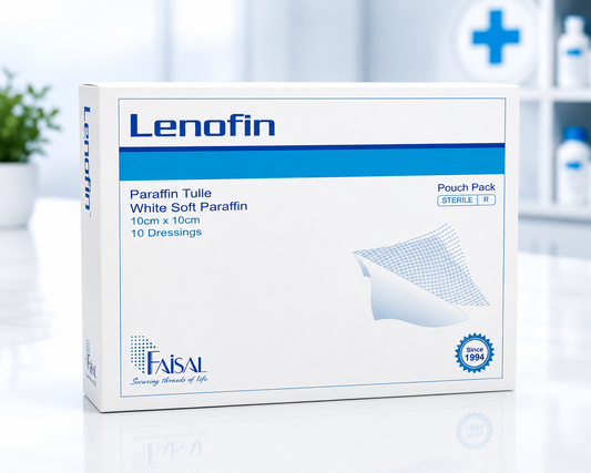 Lenofin® Paraffin Gauze Dressing Pakistan | Sterile Non-Adherent Burn & Wound Dressing