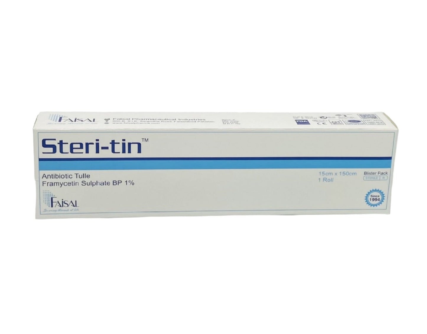 STERI-TIN ANTIBIOTIC TULLE