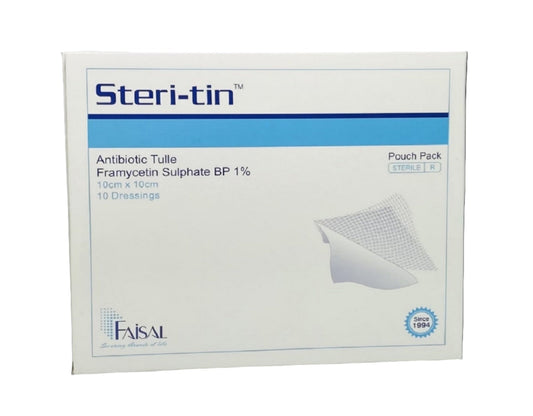 STERI-TIN ANTIBIOTIC TULLE