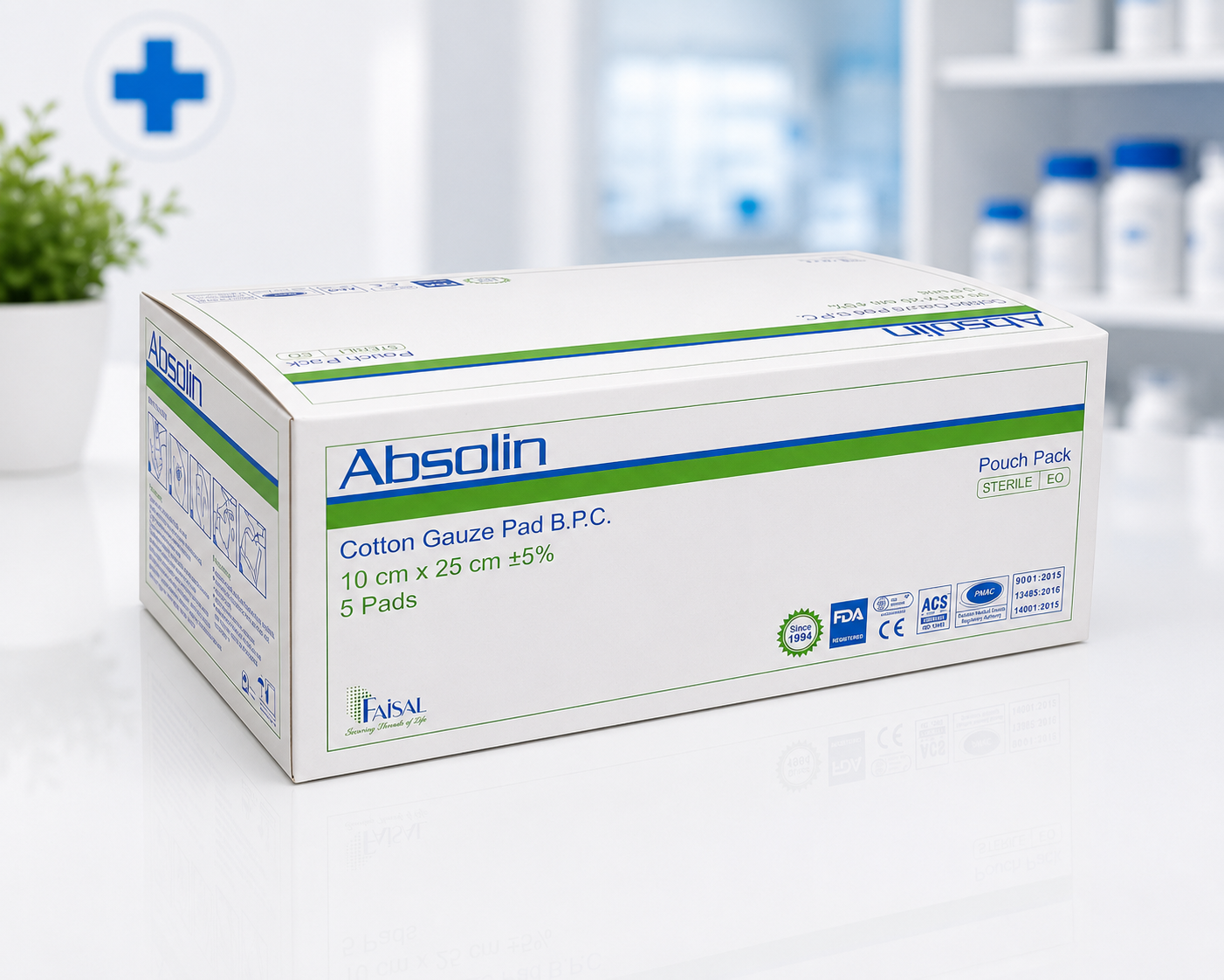 ABSOLIN COTTON GAUZE PADS