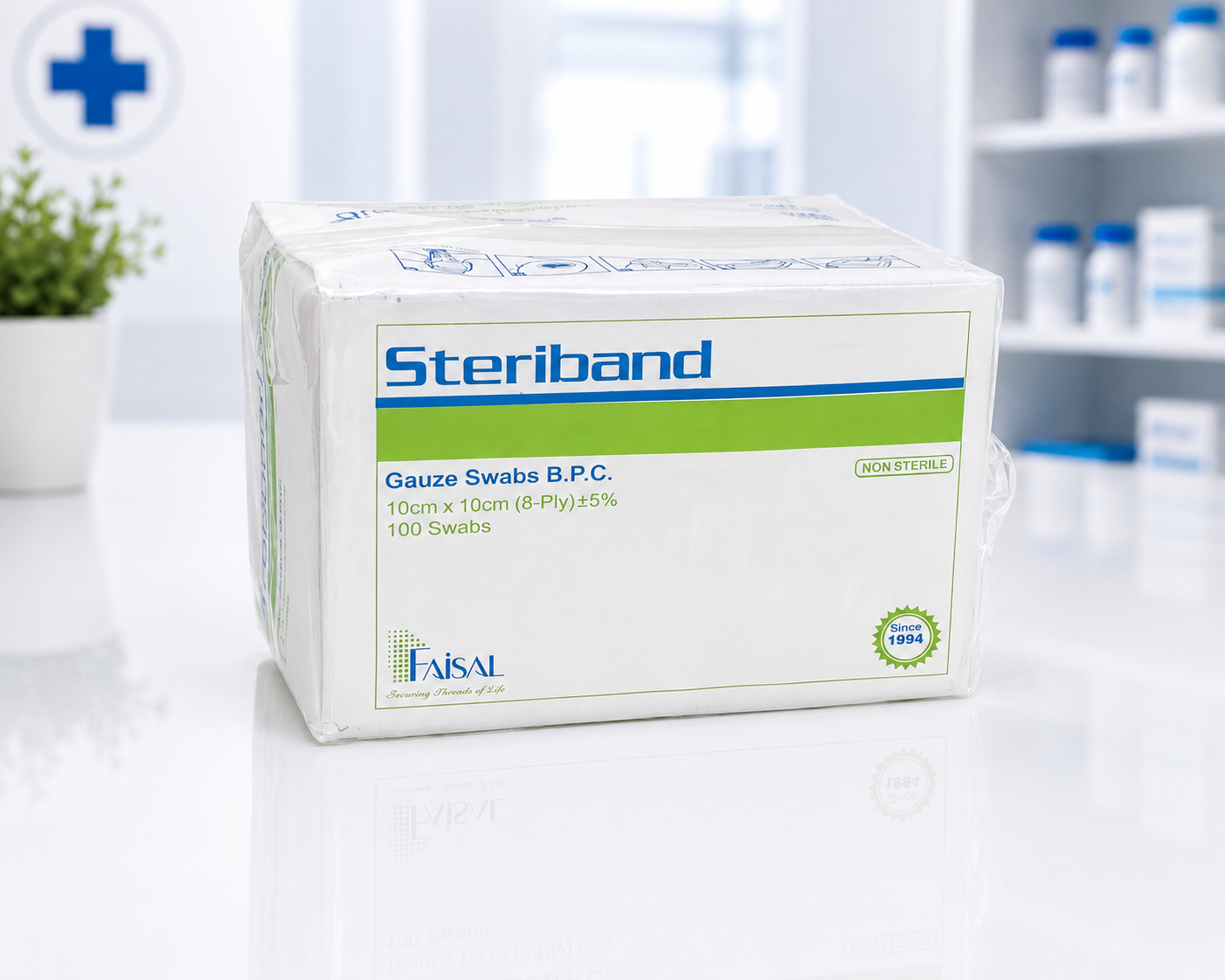 STERIBAND GAUZE SWABS (NON-STERILE)