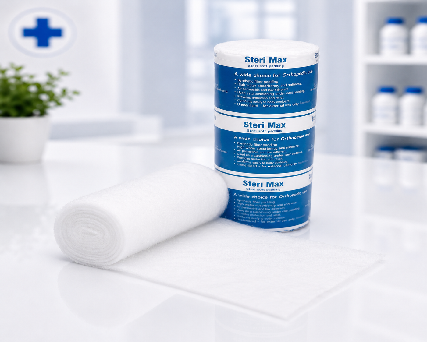Sterimax® Synthetic Under Cast Padding | Orthopaedic Cast Padding | Fiberglass Cast Padding